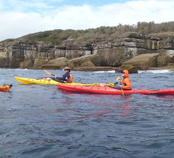 Jervis Bay Kayaks: group in kayak tour in Huskisson