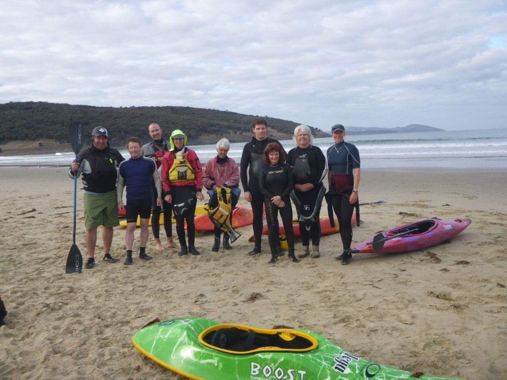 Mega Surf Kayak Camp in Tasmania last week.